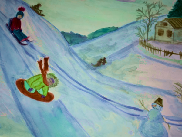 Гонки на ледянках