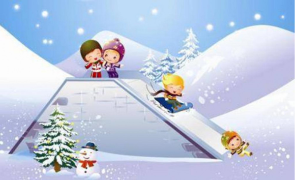 Ледяной городок рисунок