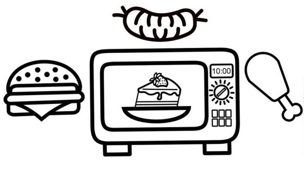 Микроволновка пиктограмма