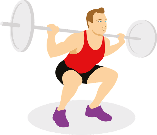 Тяжелоатлет вектор