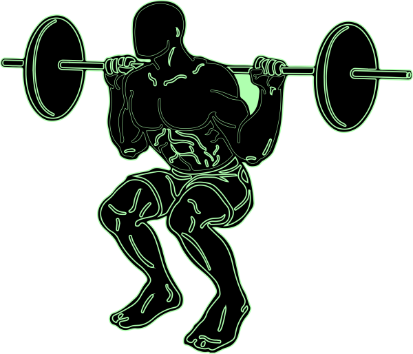 Спортсмен со штангой