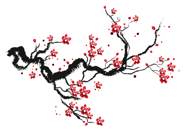Стилизованная ветка Сакуры