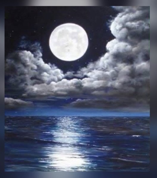 Пейзаж Лунная ночь