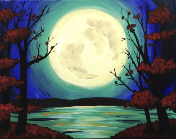 Клод Дебюсси лунный свет рисунок