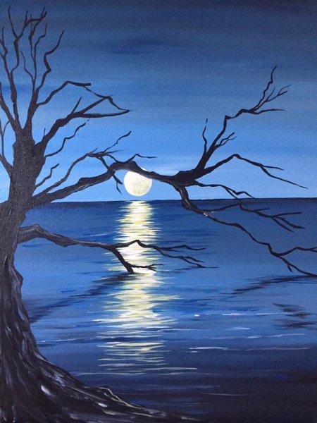 Ночной пейзаж для детей