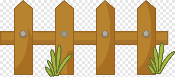 Забор деревянный мультяшный