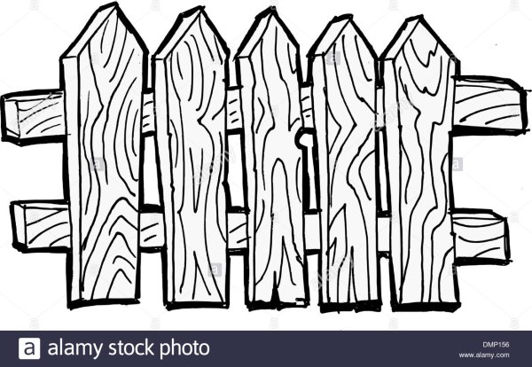 Забор раскраска для детей