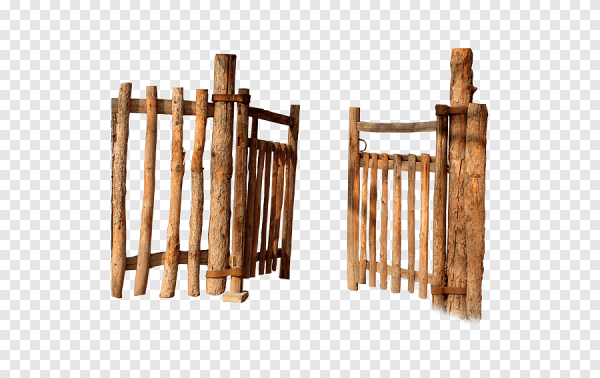 Деревянный частокол с воротами