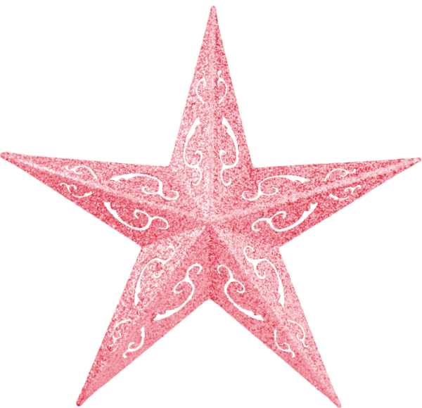 Новогодняя звезда на прозрачном фоне