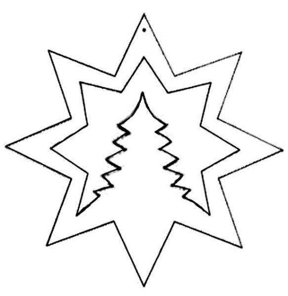 Новогодние трафареты простые