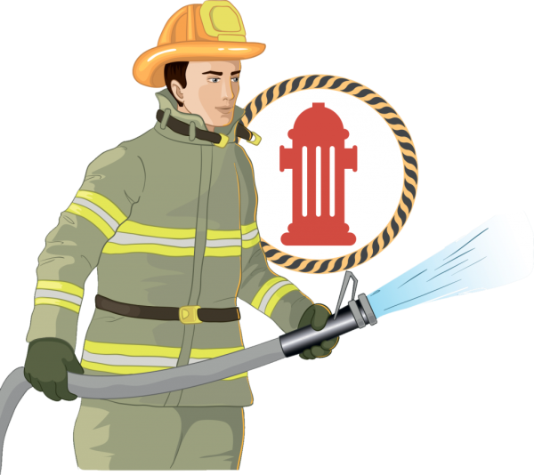 Пожарный рисунок