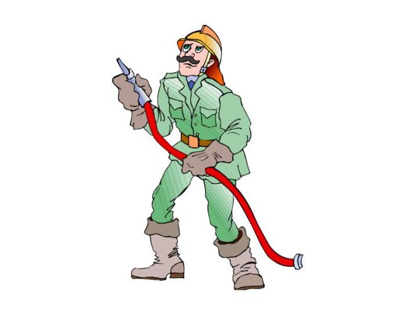 Пожарный для дошкольников