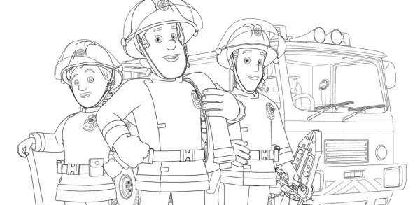 Огонь раскраска для детей