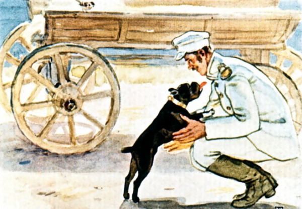 Иллюстрация к рассказу Булька Толстого