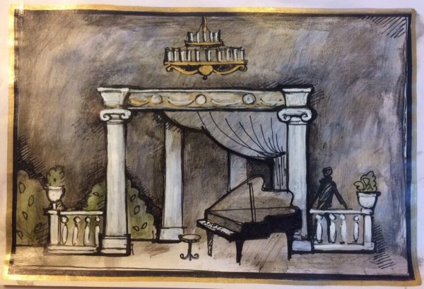 Сцена рисунок