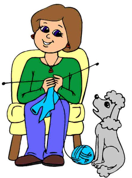 Вязальщица рисунок для детей