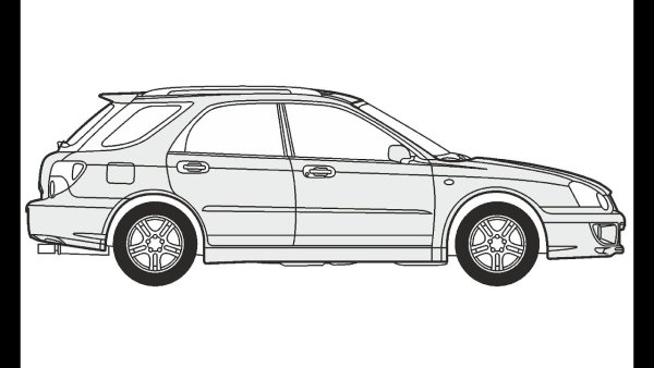 Раскраска Субару Форестер