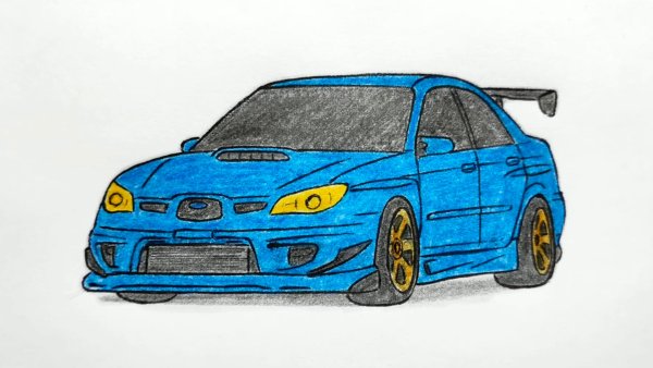 Нарисовать Субару