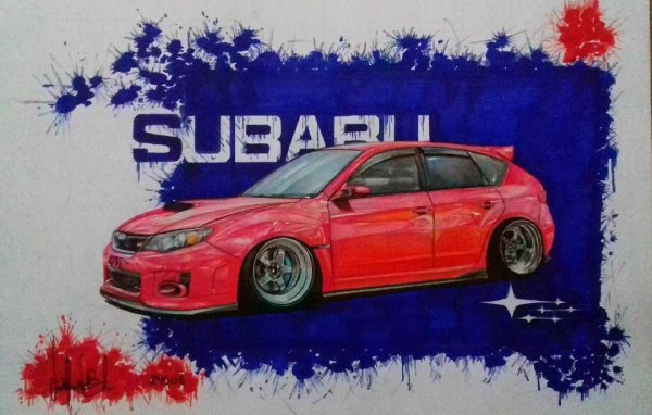 Мультяшная Субару Импреза