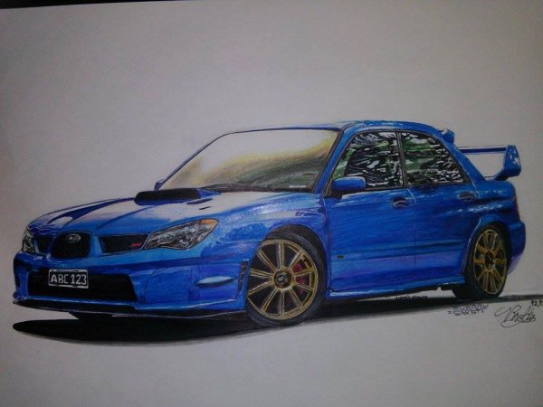 Subaru WRX STI drawing