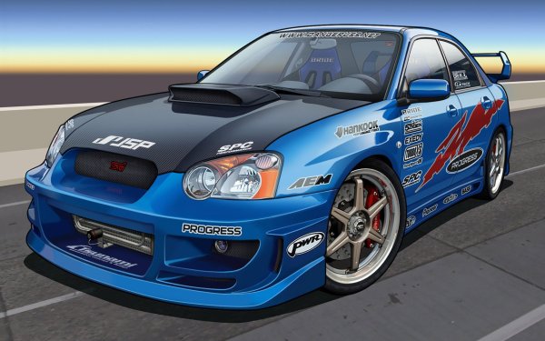 Субару WRX STI арт