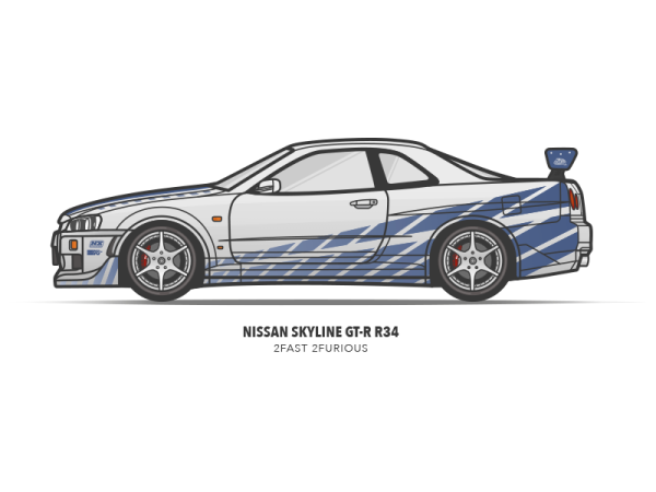 Nissan Skyline r34 Paul Walker