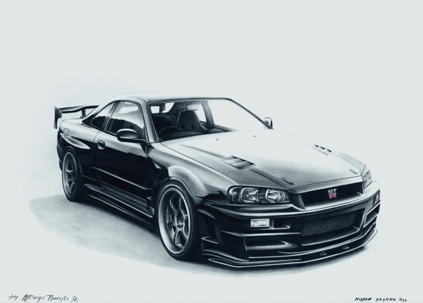 Nissan Skyline GTR r34 арт