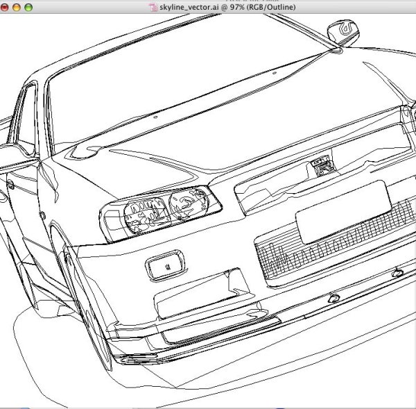 Nissan Skyline GTR r34 раскраска