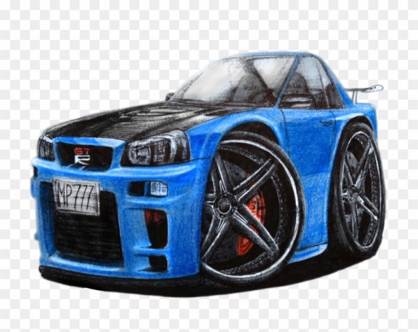 Nissan Skyline GTR r34 draw