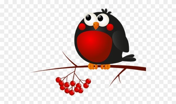 Снегирь мультяшный