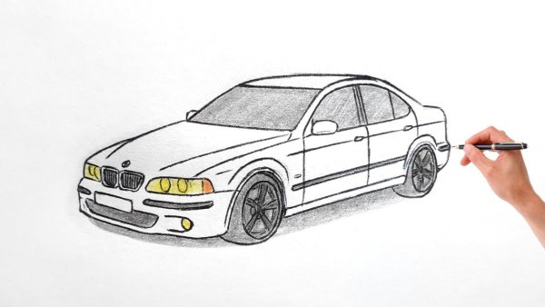BMW e39 рисунок