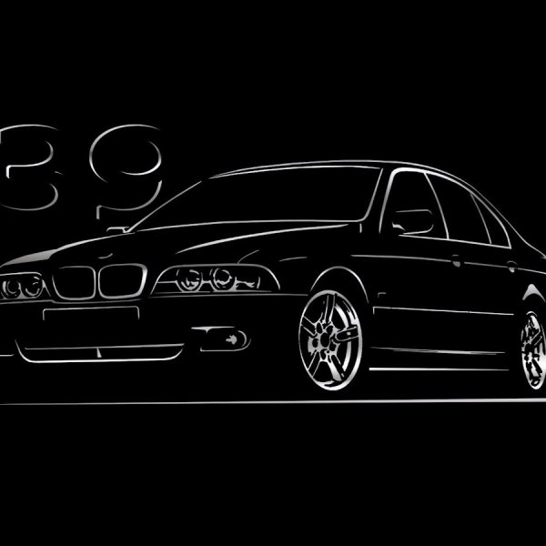 BMW e39 силуэт