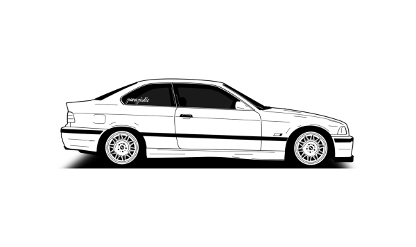 BMW e36 вектор