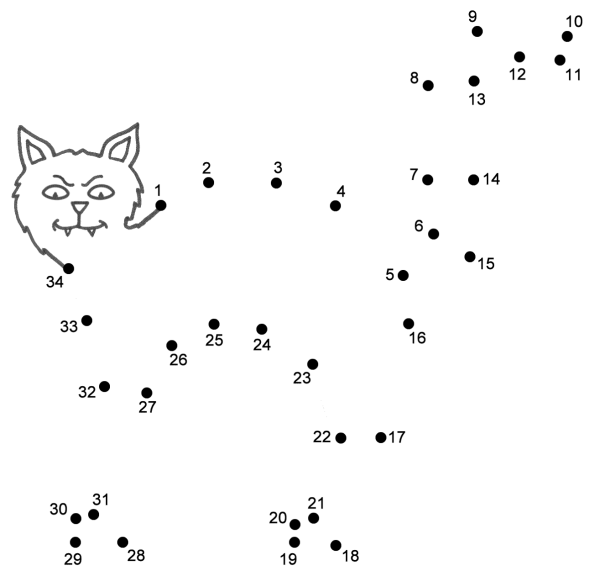 Соединить точки по цифрам
