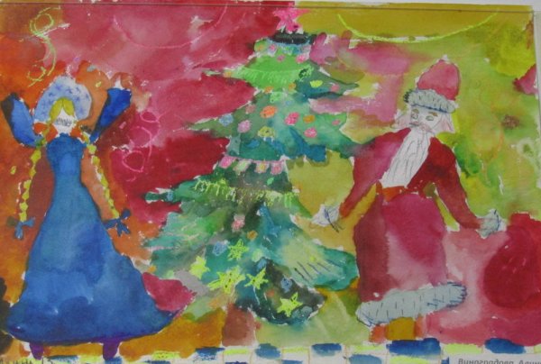 Новогодний карнавал рисунок