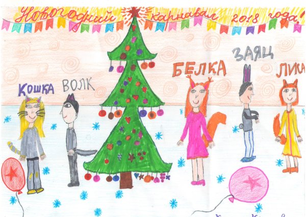Рисунок на новогоднюю тему
