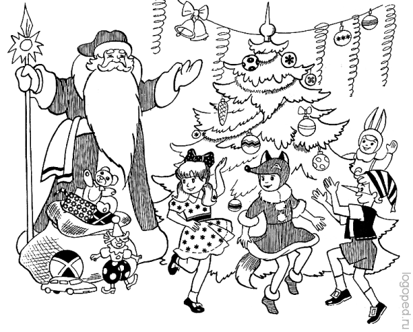 Новогодний карнавал в изобразительном искусстве