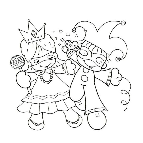 Новогодний карнавал рисунок