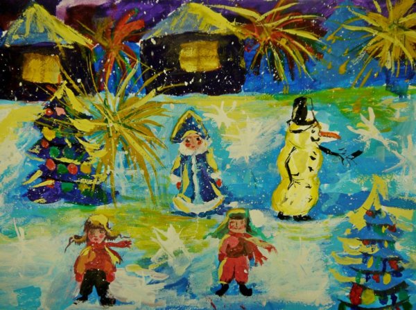 Новогодний хоровод открытки