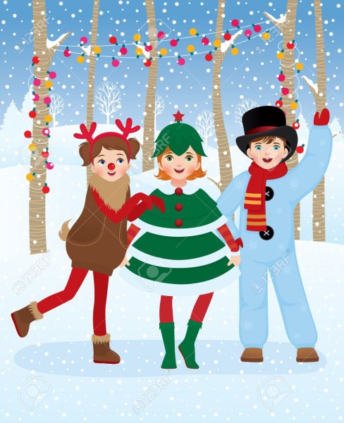 Новогодний хоровод открытки