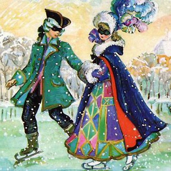 Новогодний карнавал раскраска