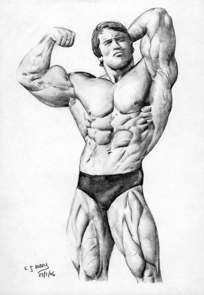 Арнольд Шварценеггер нарисованный