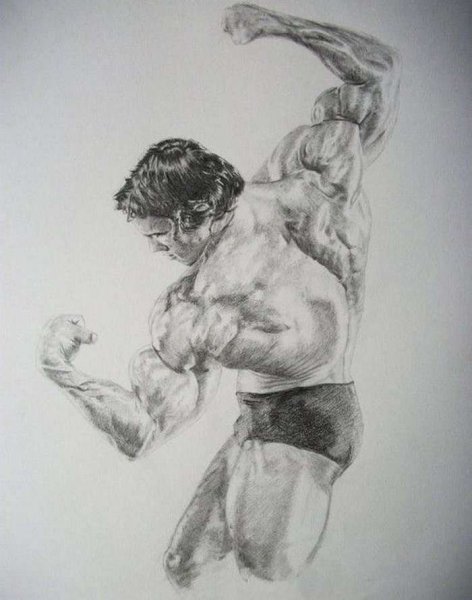 Арнольд Шварценеггер рисунок