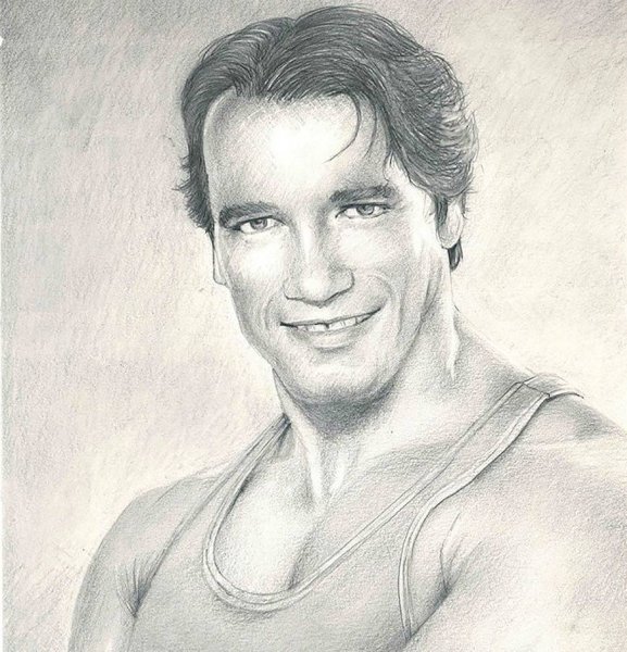 Рисунок Арнольда Шварценеггера
