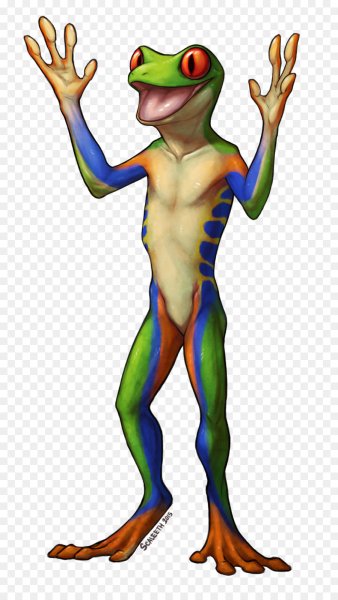 Антропоморфная лягушка