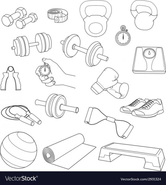 Спортивные товары рисунок