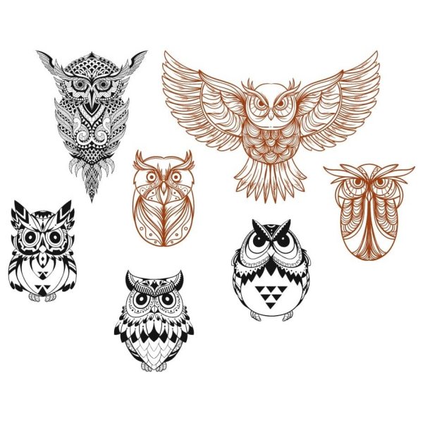 Сова рисунок