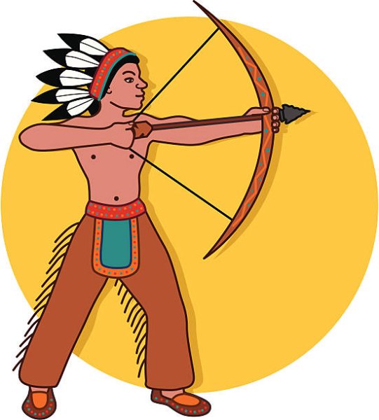 Лук и стрелы индейца