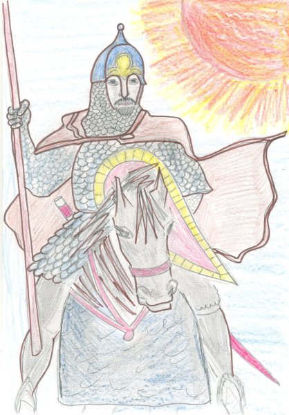 Князь Александр Невский рисунок