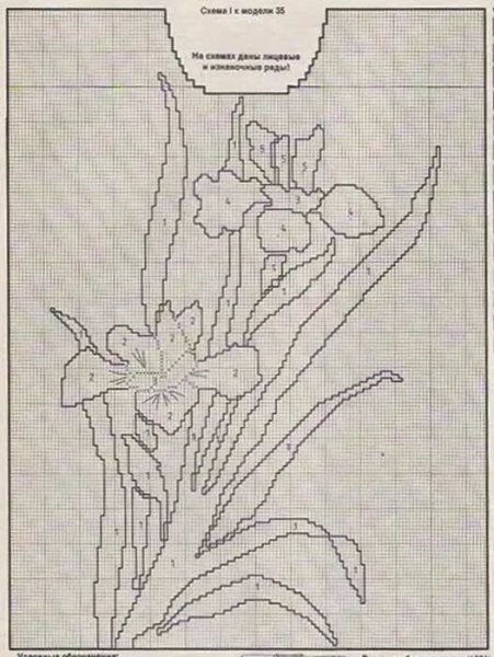 Интарсия крючком схемы